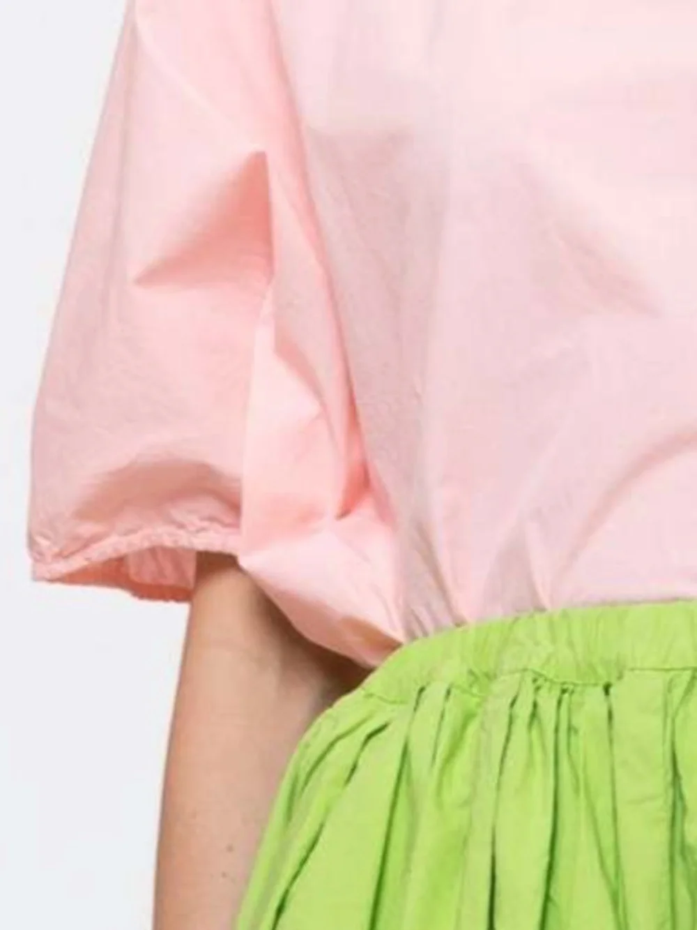 MANUELLE GUIBAL The Zani Top in Pearl Pink Parisian Boxy Blouse Cotton Poplin 0 - Picture 5 of 16